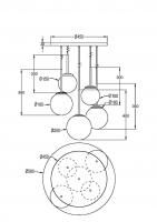 Подвесной светильник Maytoni MOD321PL-05G1