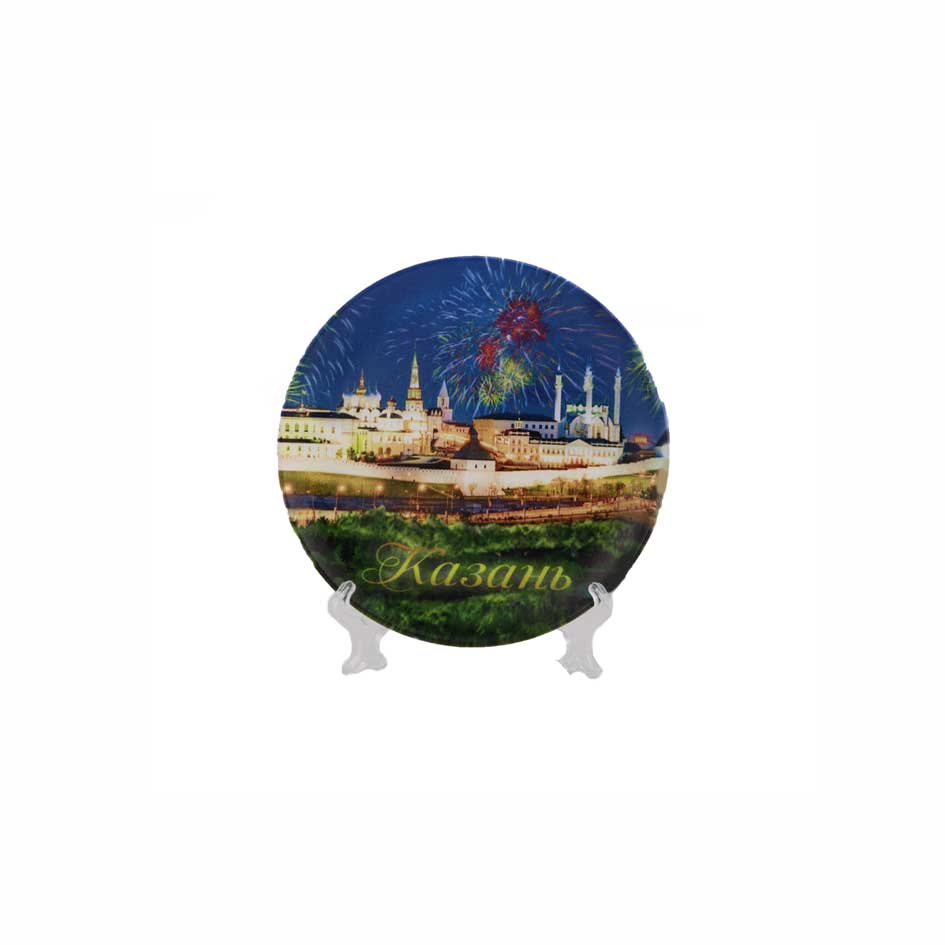 Магнит УФ тарелка 75 мм Салют 75_08