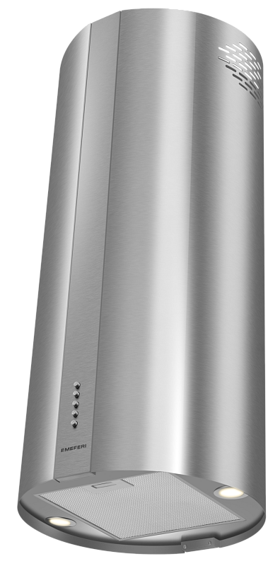 Вытяжка цилиндрическая островная Meferi TUBE40IX ISLA POWER
