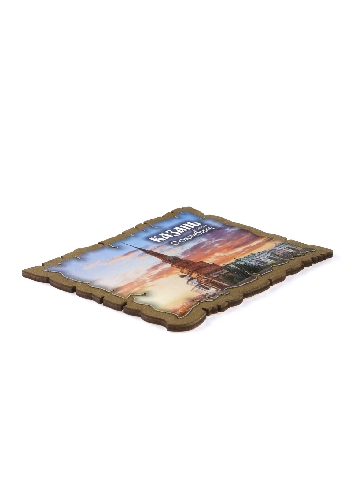 Магнит дерево холст Сююмбике 11х9 см