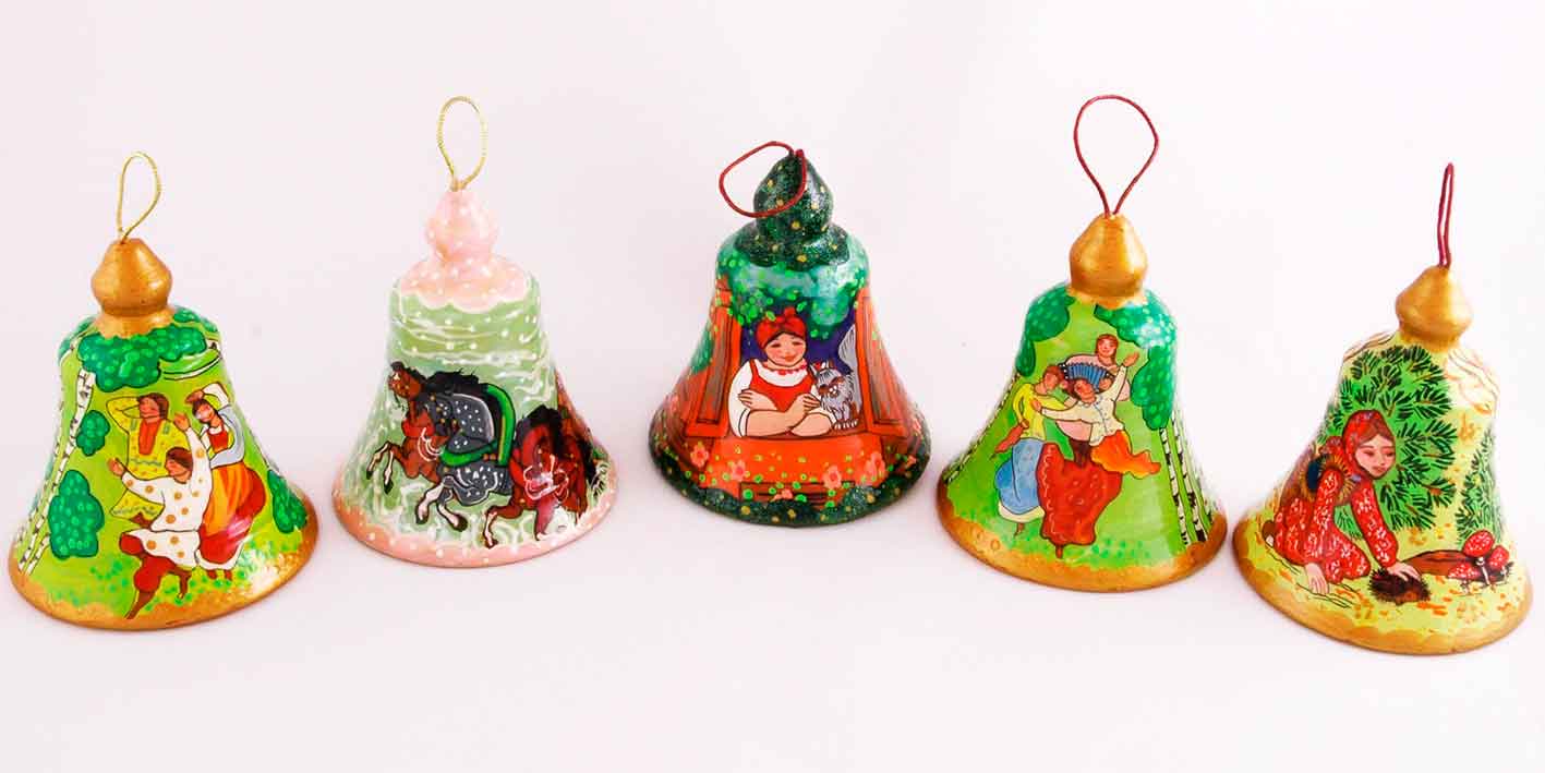 Колокольчик керамика ручная роспись