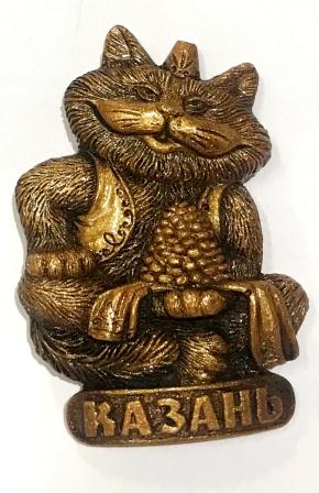 Магнит Кот с чак-чаком 6х5см