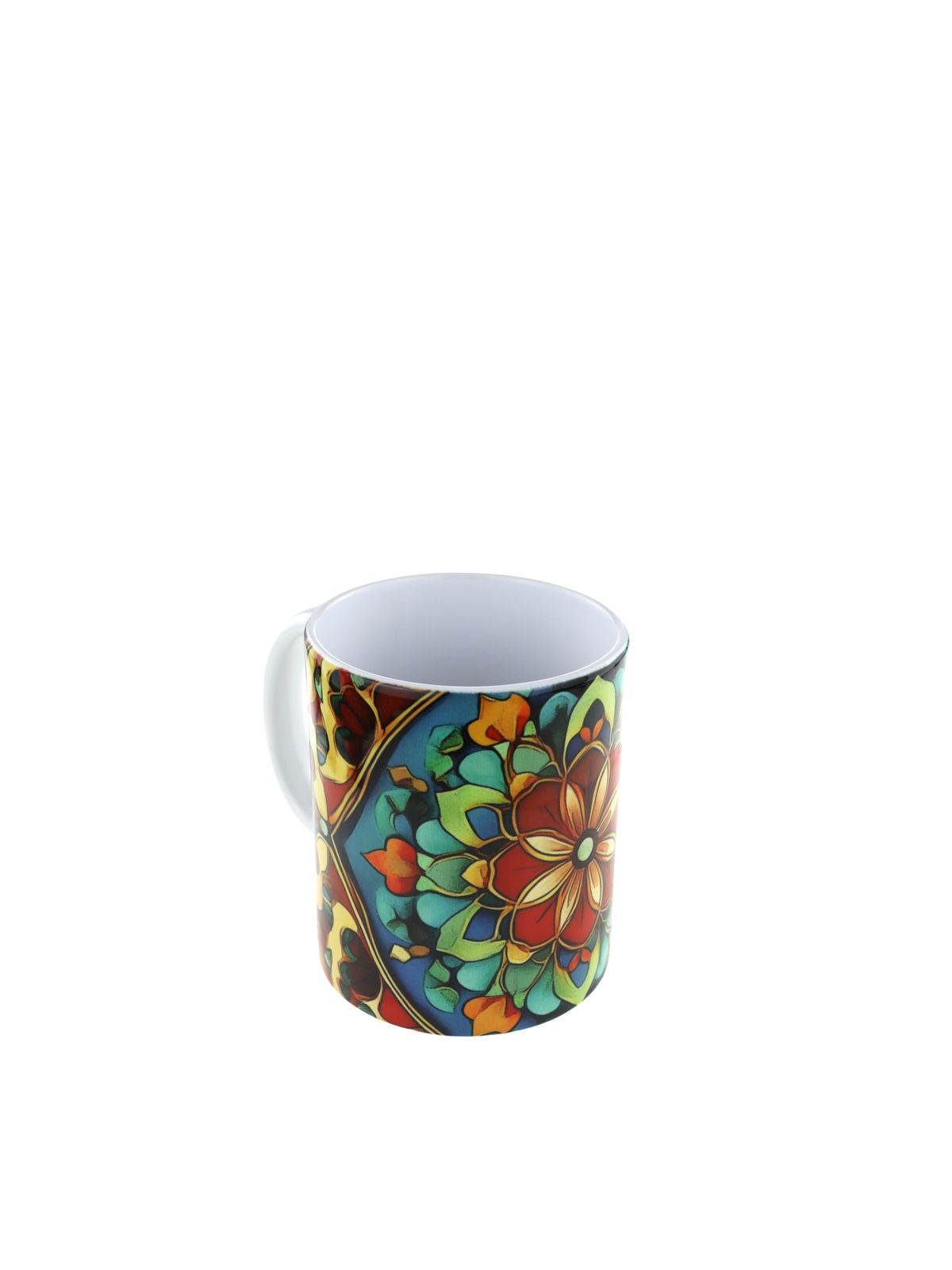 Керамическая кружка с татарским национальным орнаментом рисунок №1