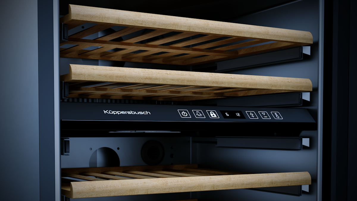 Встраиваемый винный шкаф Kuppersbusch FWKU 1851.0 S (46 бутылок)