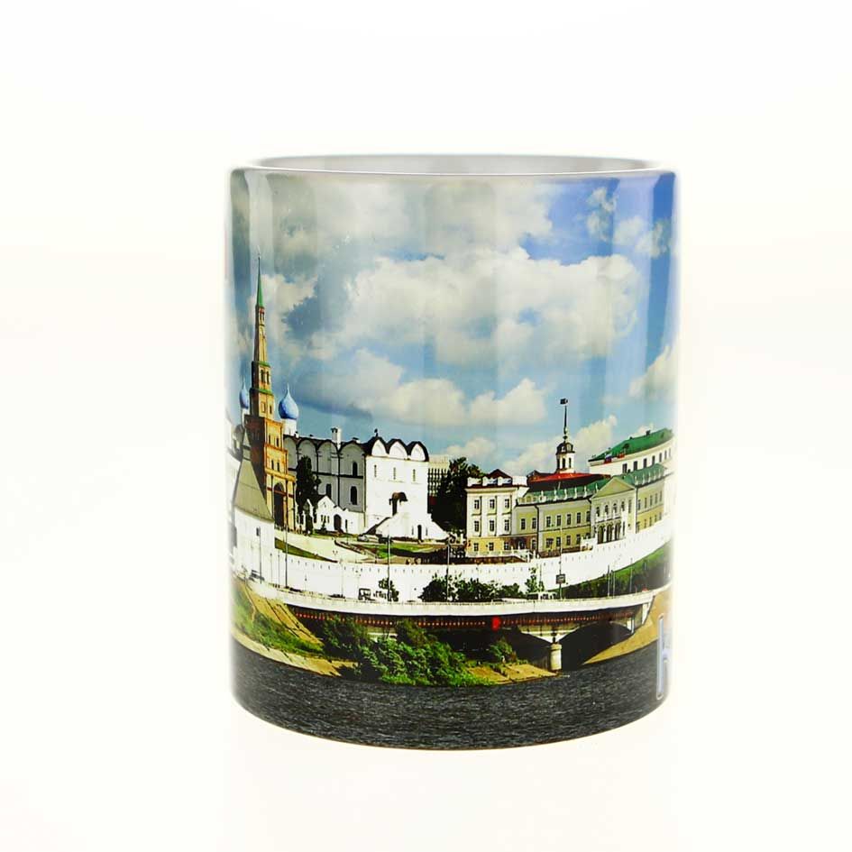 Кружка керамическая "Панорама Казанского Кремля" день