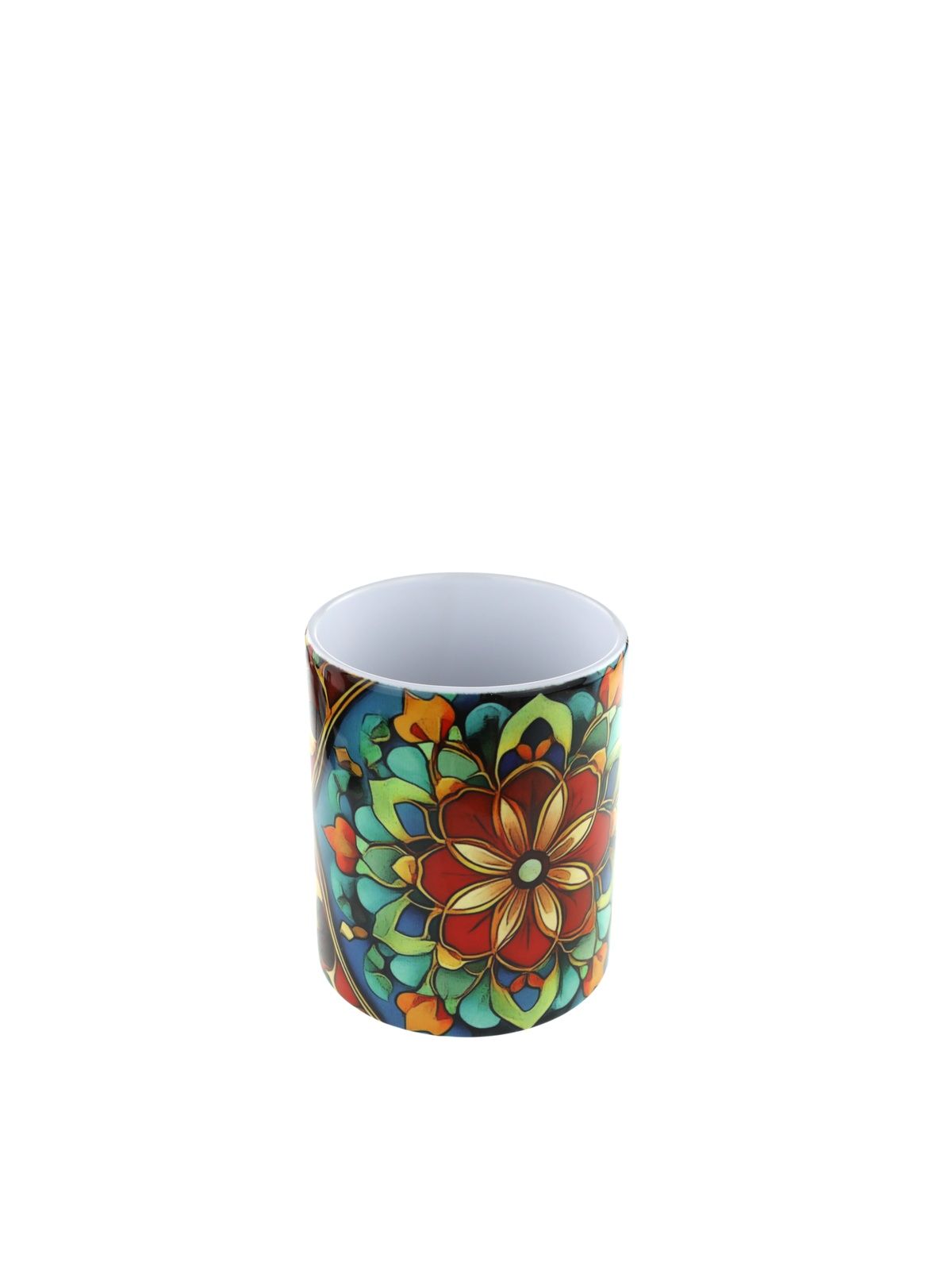 Керамическая кружка с татарским национальным орнаментом рисунок №1