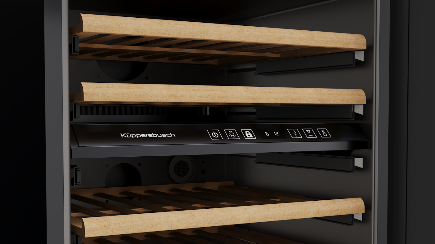 Встраиваемый винный шкаф Kuppersbusch FWKU 1851.0 S (46 бутылок)