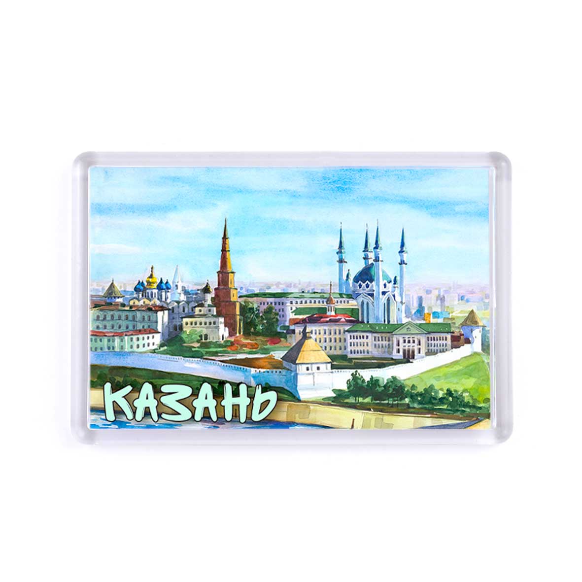 Магнит акрил 52х77мм  Казань