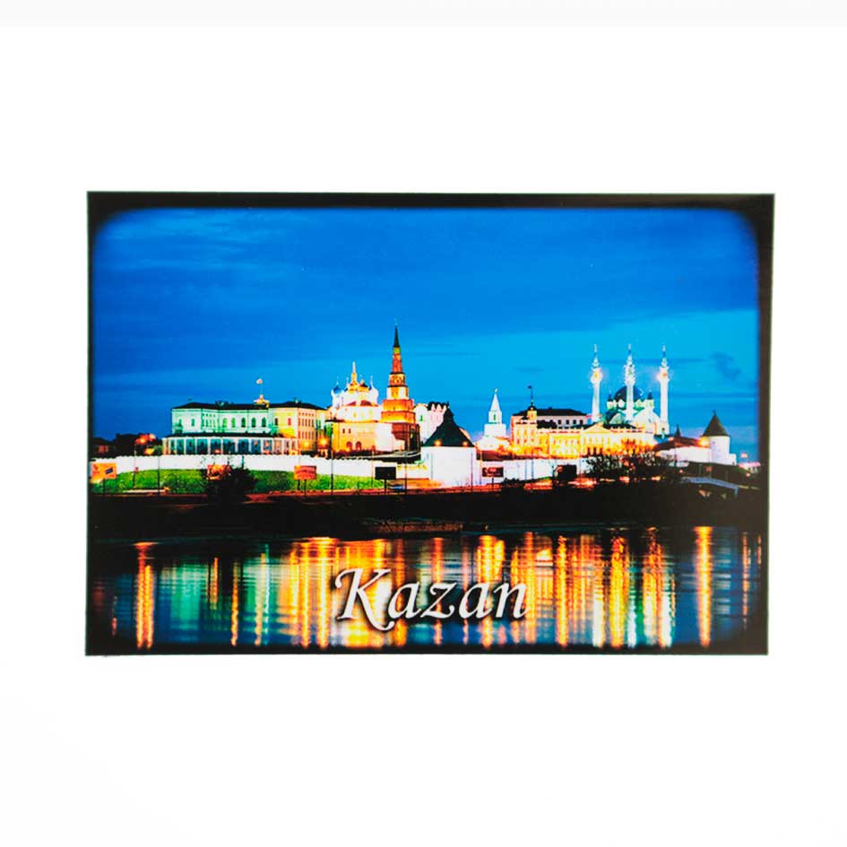 Магнит на холодильник Казанский Кремль 60х90 мм виниловый сувенир