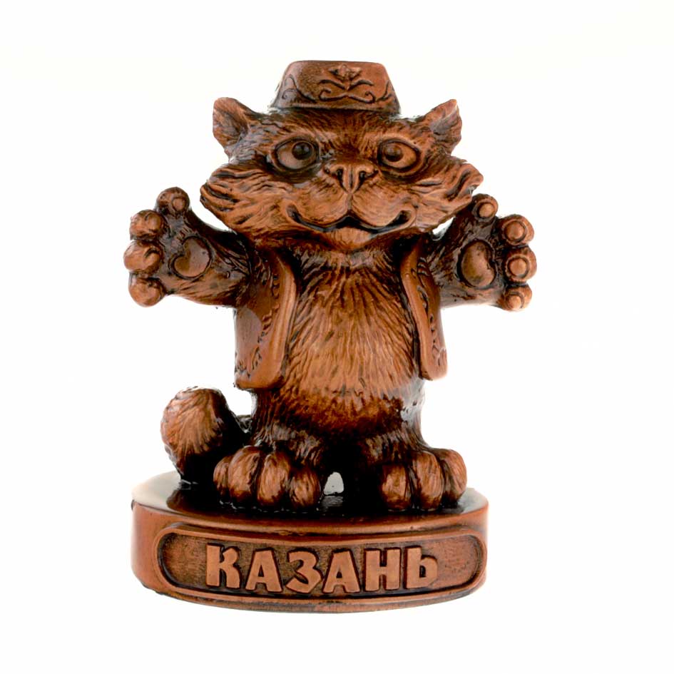 Фигурка искусственный камень Кот Добро пожаловать