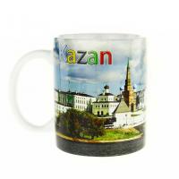 Кружка керамическая "Панорама Казанского Кремля" день