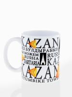 Керамическая кружка в белом цвете с татарской выпечкой Эчпочмак - стильный и удобный аксессуар для чаепития, объем 330мл