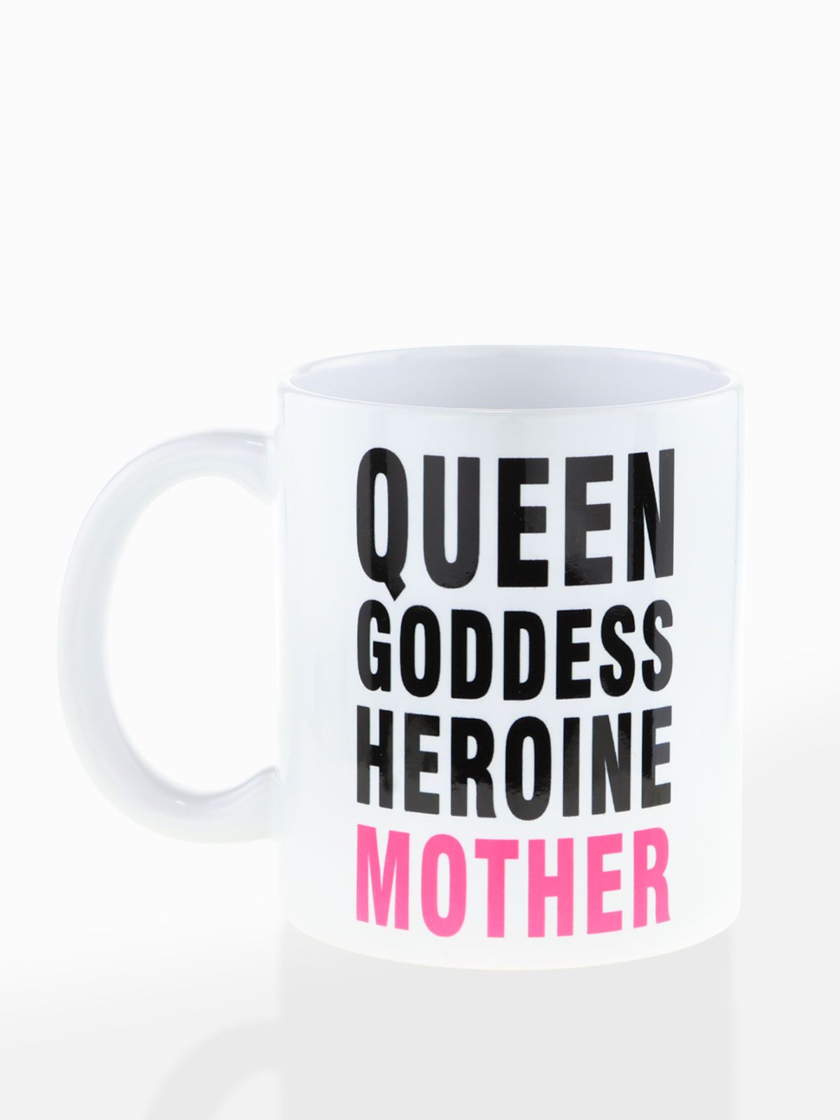 Керамическая кружка "Королева, богиня, героиня, мама", объем 420мл.