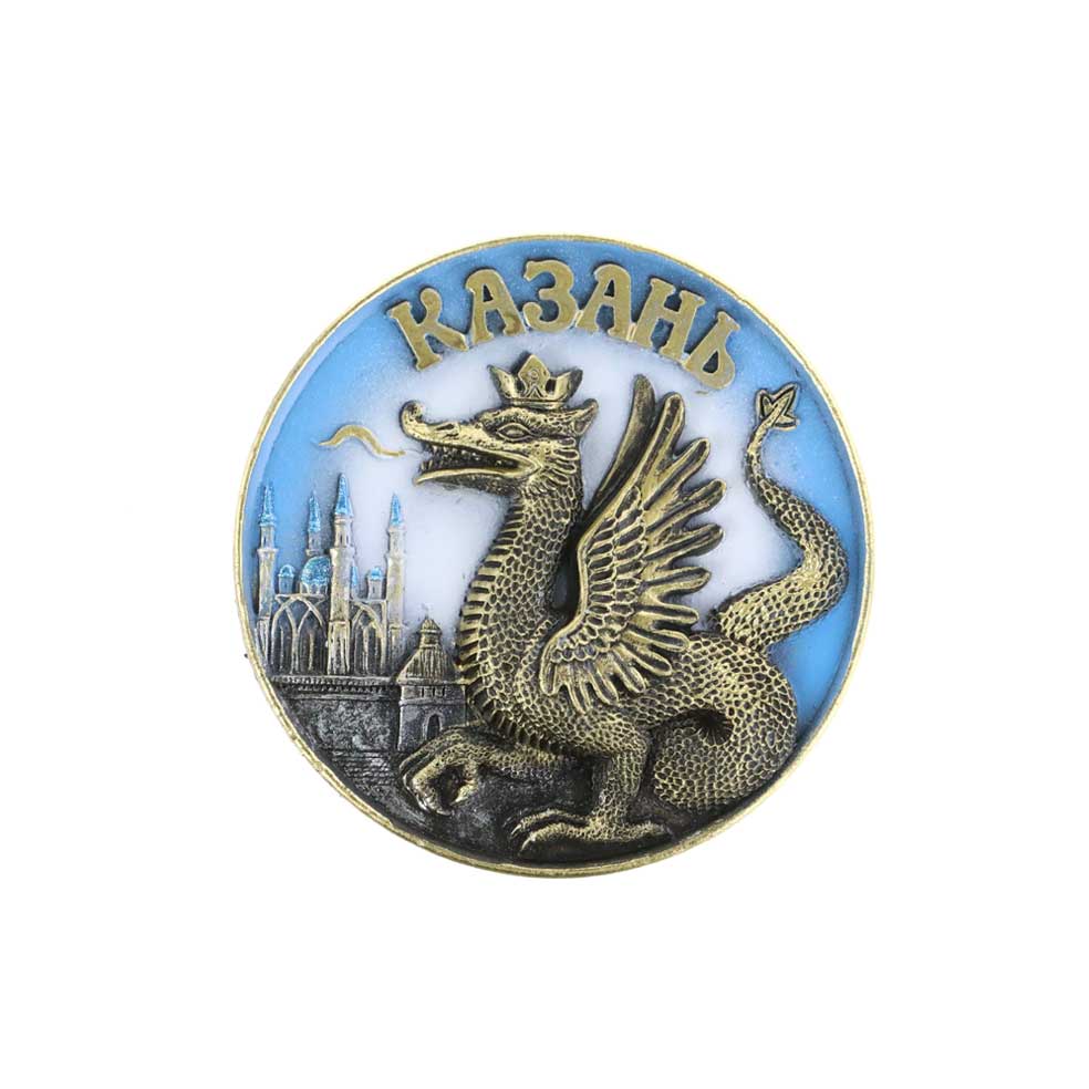 Магнит круг цвет Зилант 7см