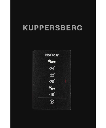 Отдельностоящая морозильная камера Kuppersberg NFS 186 BK