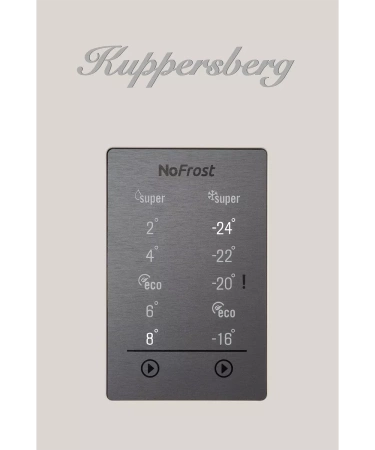 Отдельностоящий двухкамерный холодильник Kuppersberg NRV 1867 BE