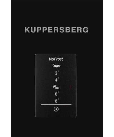 Отдельностоящий холодильник Kuppersberg NRS 186 BK