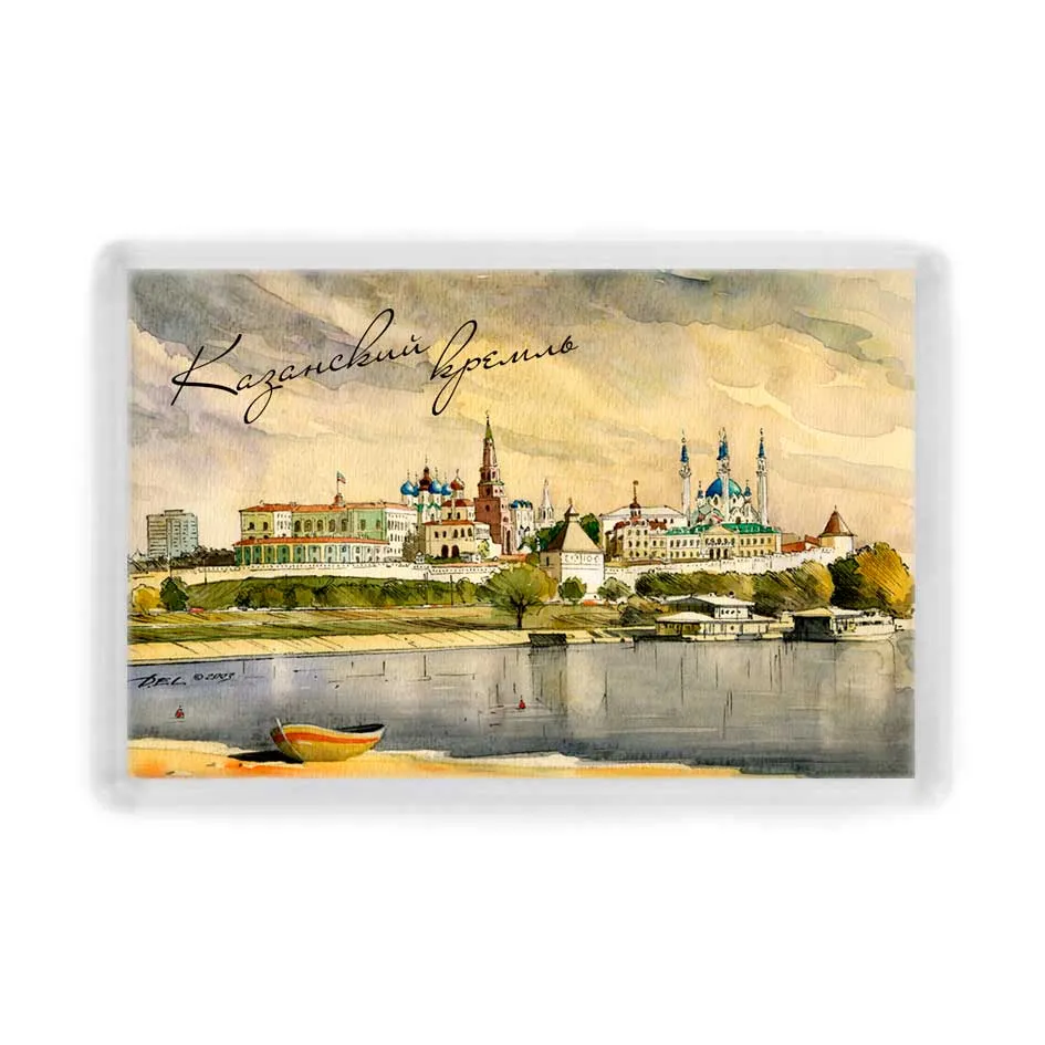 Магнит акрил 52х77мм  Казань