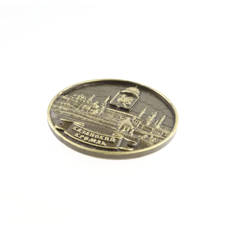 Магнит круг Казанский Кремль 7см