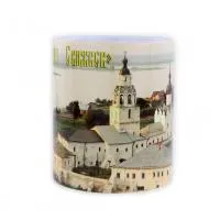 Керамическая кружка с изображением Успенского собора Свияжск, объем 330мл.