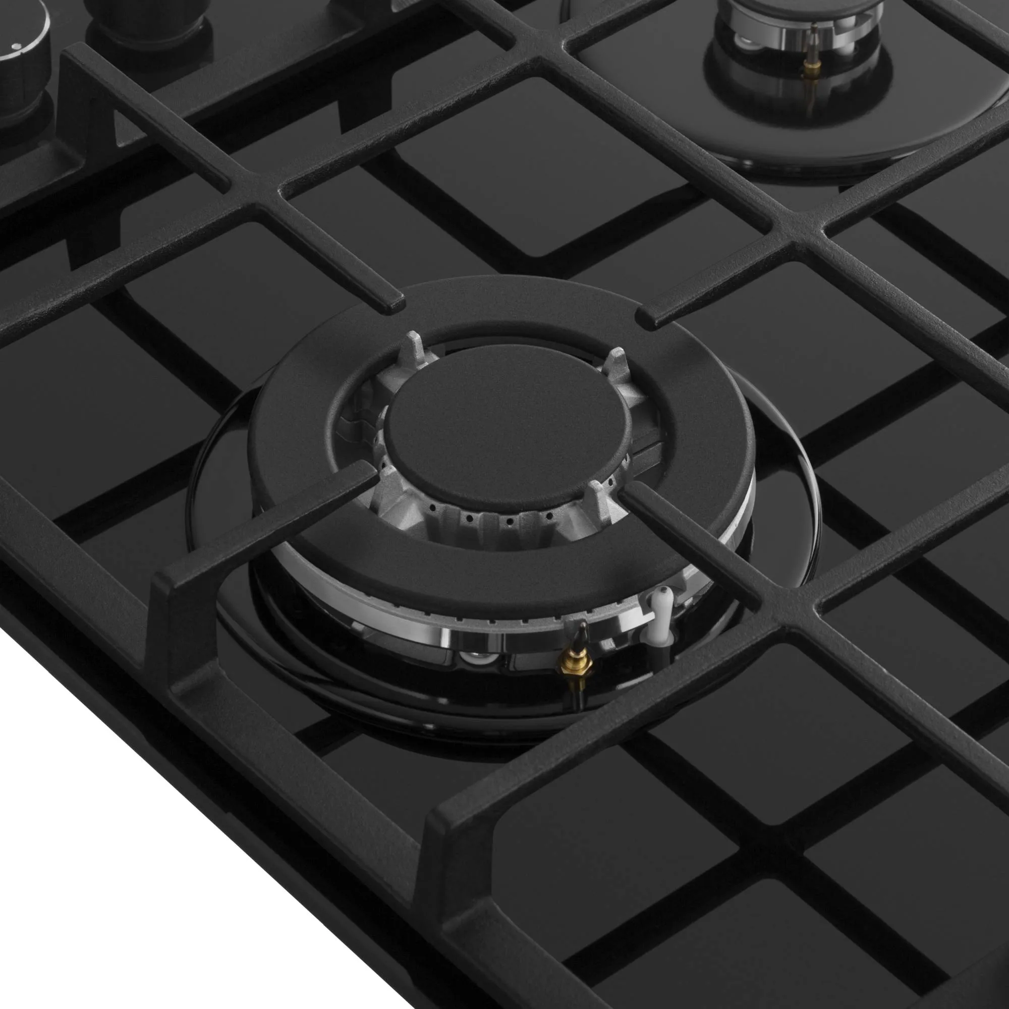 Варочная панель газовая Meferi MGH453BK GLASS POWER