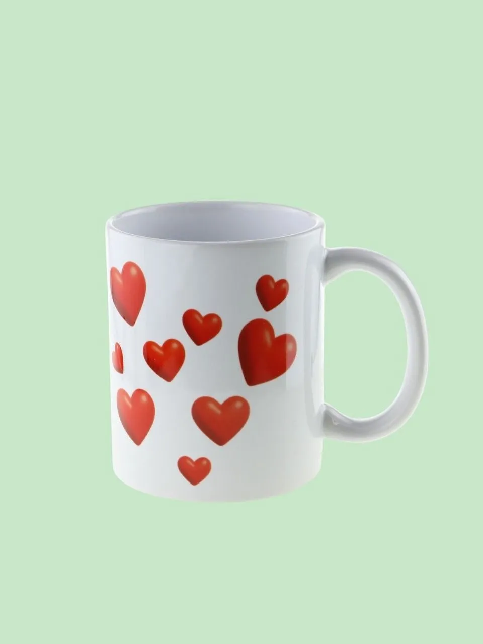 Керамическая кружка "Спасибо за то, что ты такая замечательная" с надписью и сердечками