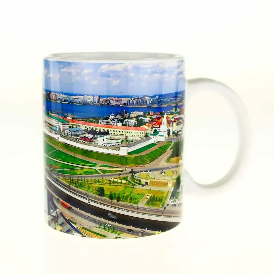 Кружка керамическая "Площадь тысячелетия города Казани"