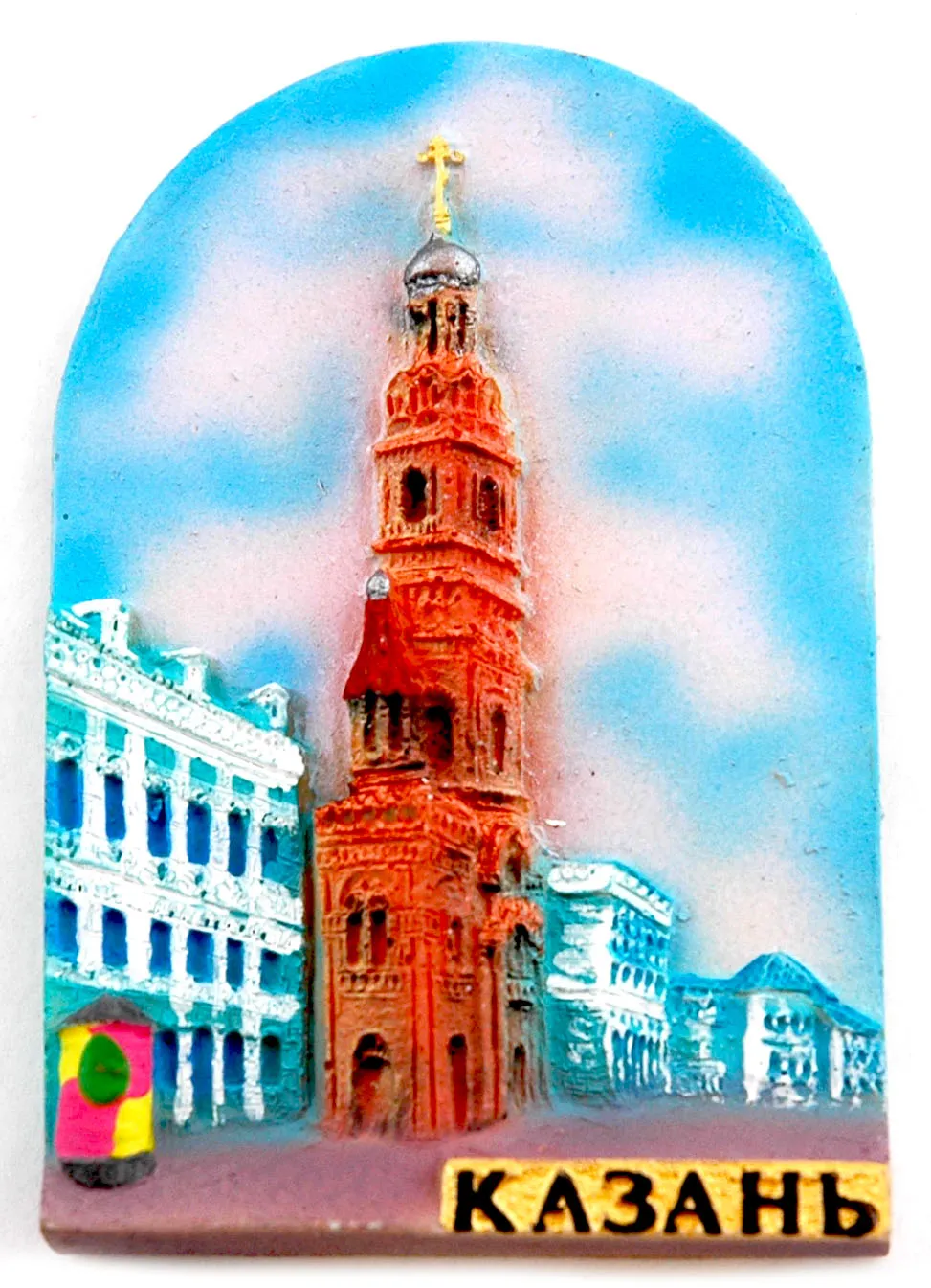 Магнит барельеф Богоявленский собор