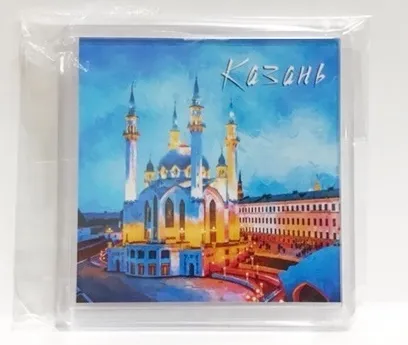 Магнит акрил 65х65мм Казань