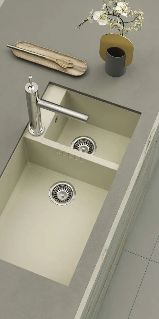 Omoikiri Tedori 85-2-U-WH Tetogranit/белый