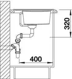 Мойка Blanco Zenar XL 6 S InFino (чаша справа) белый с клапаном-автоматом