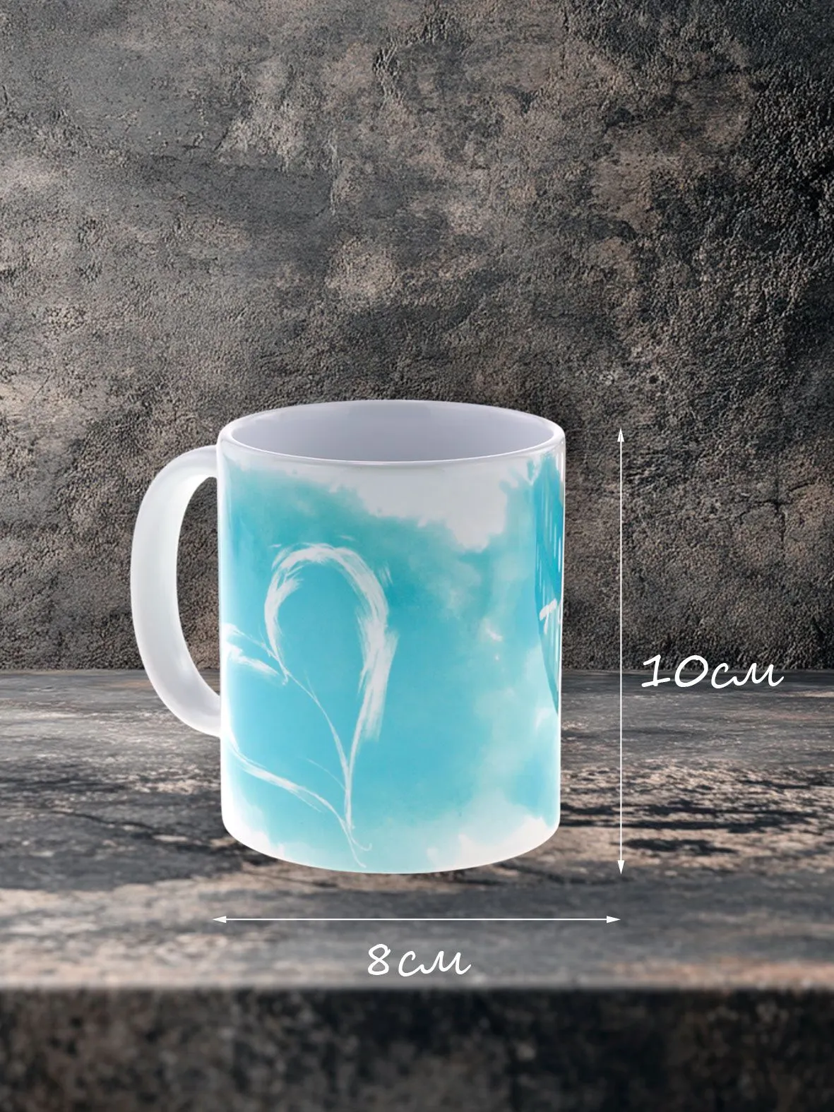 Кружка керамическая "Я татарка люблю с душой" с уникальным дизайном сердце-облако, красивый подарок