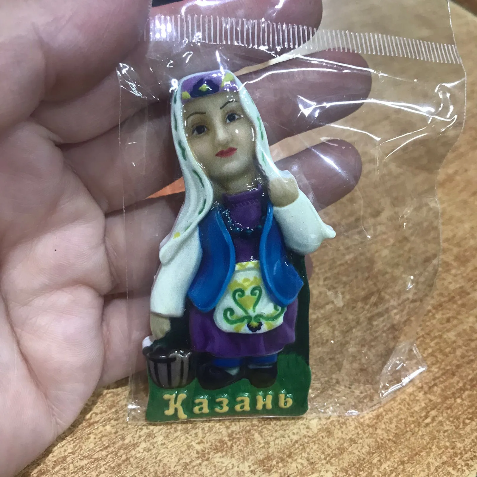 Магнит полист. Казань апа с ведром. син. WGp01-02-013