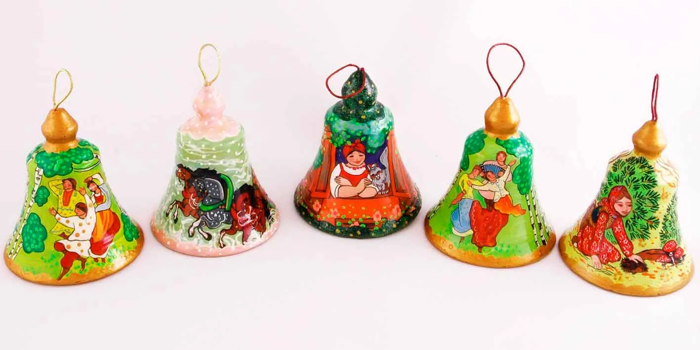 Колокольчик керамика ручная роспись