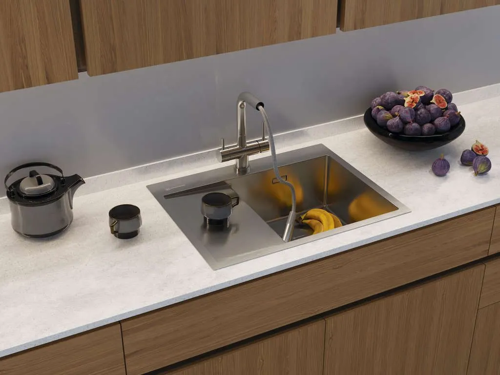 Мойка Omoikiri Akisame 65-GM-R вороненая сталь