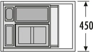 Встраиваемая система 34л XXL Hailo 3630-45