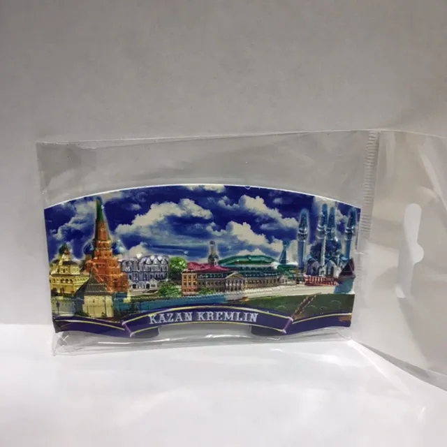 Магнит барельеф 10х5см Кремль день_12