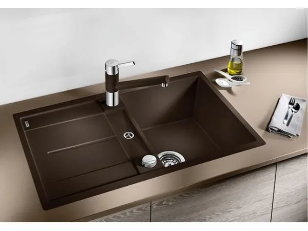 Мойка Blanco Metra 45 S-F алюметаллик с клапаном-автоматом