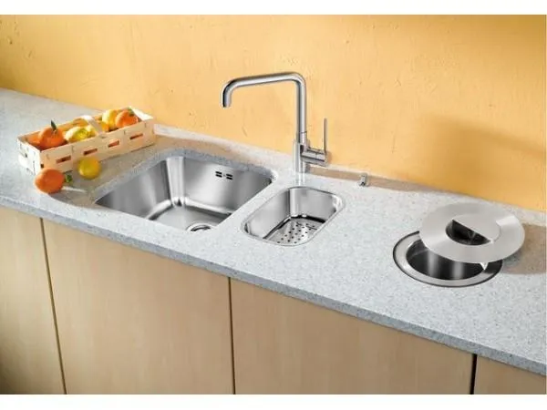 Мойка Blanco Supra 400-U нержавеющая сталь полированная с корзинчатым-вентилем