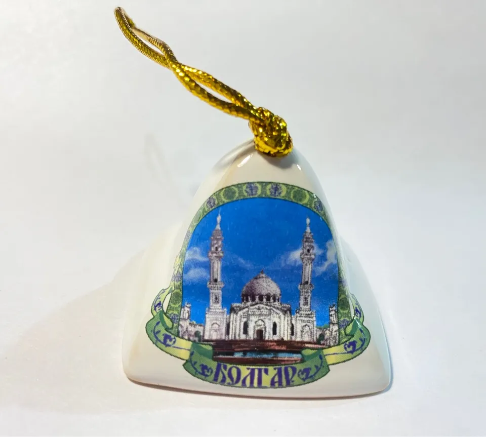 Колокольчик керамика квадратный маленький Болгар