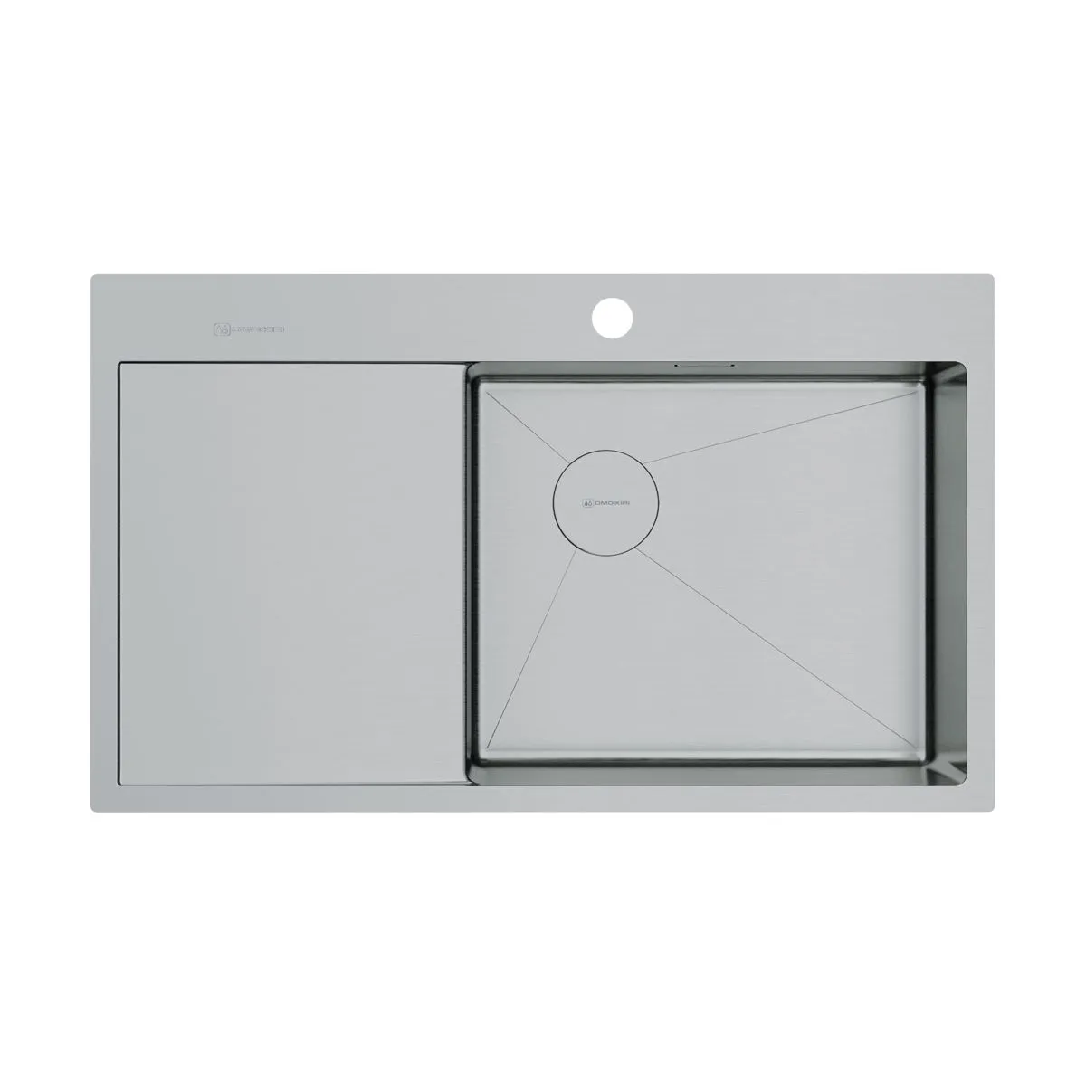 Кухонная мойка Omoikir Akisame 86-IN-R Side нерж.сталь/нержавеющая сталь Кухонная мойка Omoikir Akisame 86-IN-R Side нерж.сталь/нержавеющая сталь
