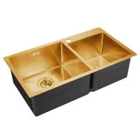 Кухонная мойка EMAR EMB-210 PVD Nano Golden, цвет Золото, нерж. сталь 1.2 мм