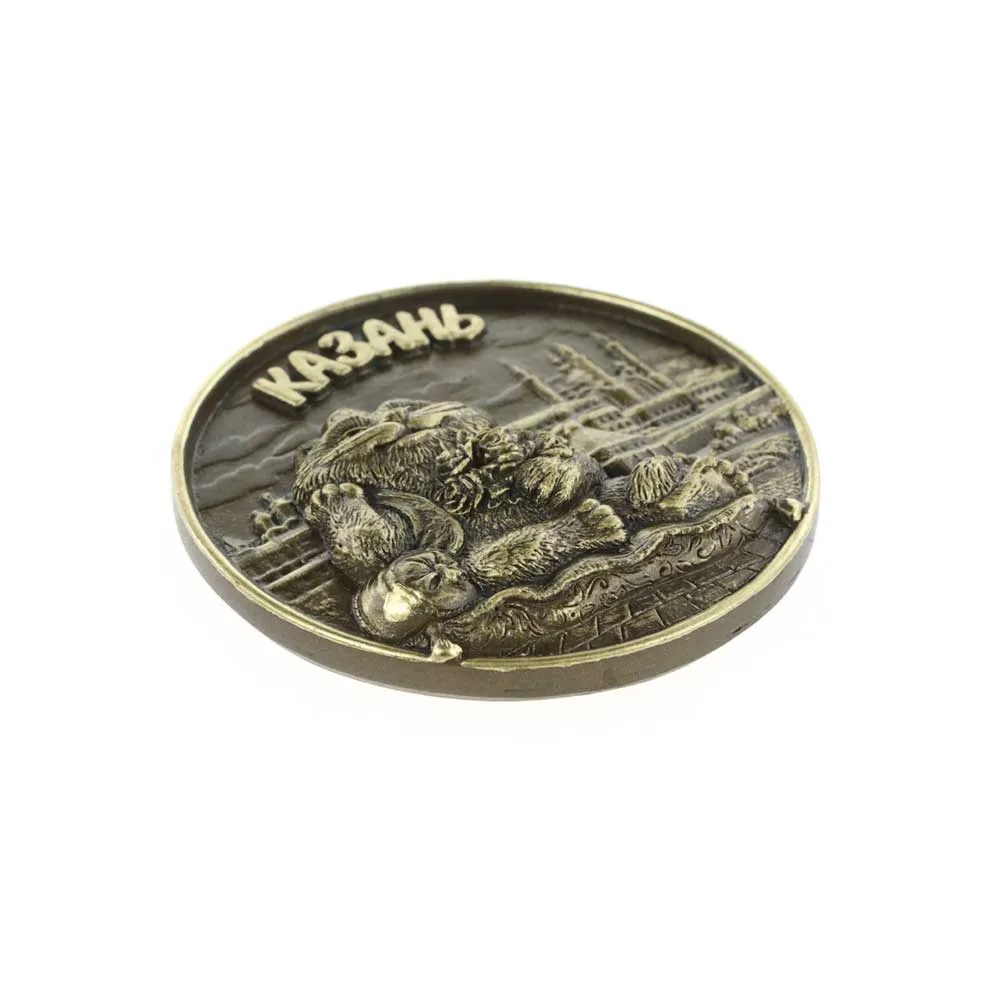 Магнит круг цветы 7см