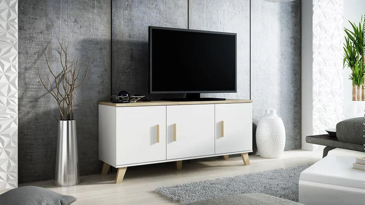 Комод Мелания 3 Белый 101/ Клен 375 Комод Мелания 3 Белый 101/ Клен 375