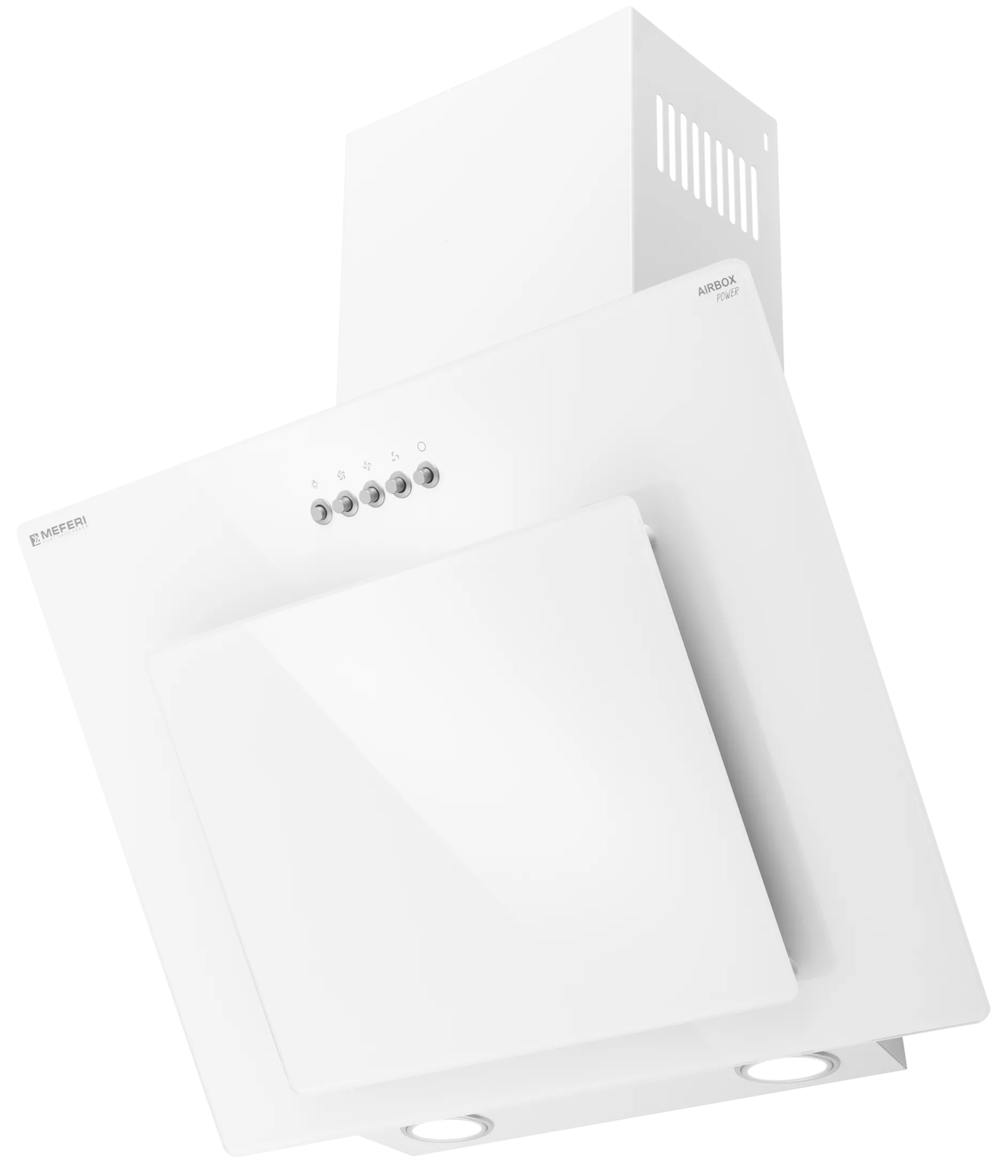 Вытяжка наклонная пристенная Meferi AIRBOX60WH POWER
