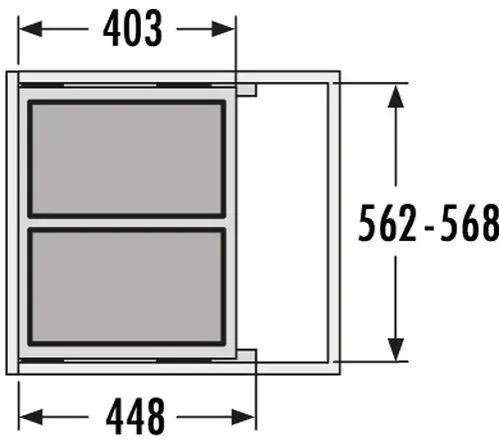 Встраиваемая система 60л Euro-Cargo-S Hailo 3610-62