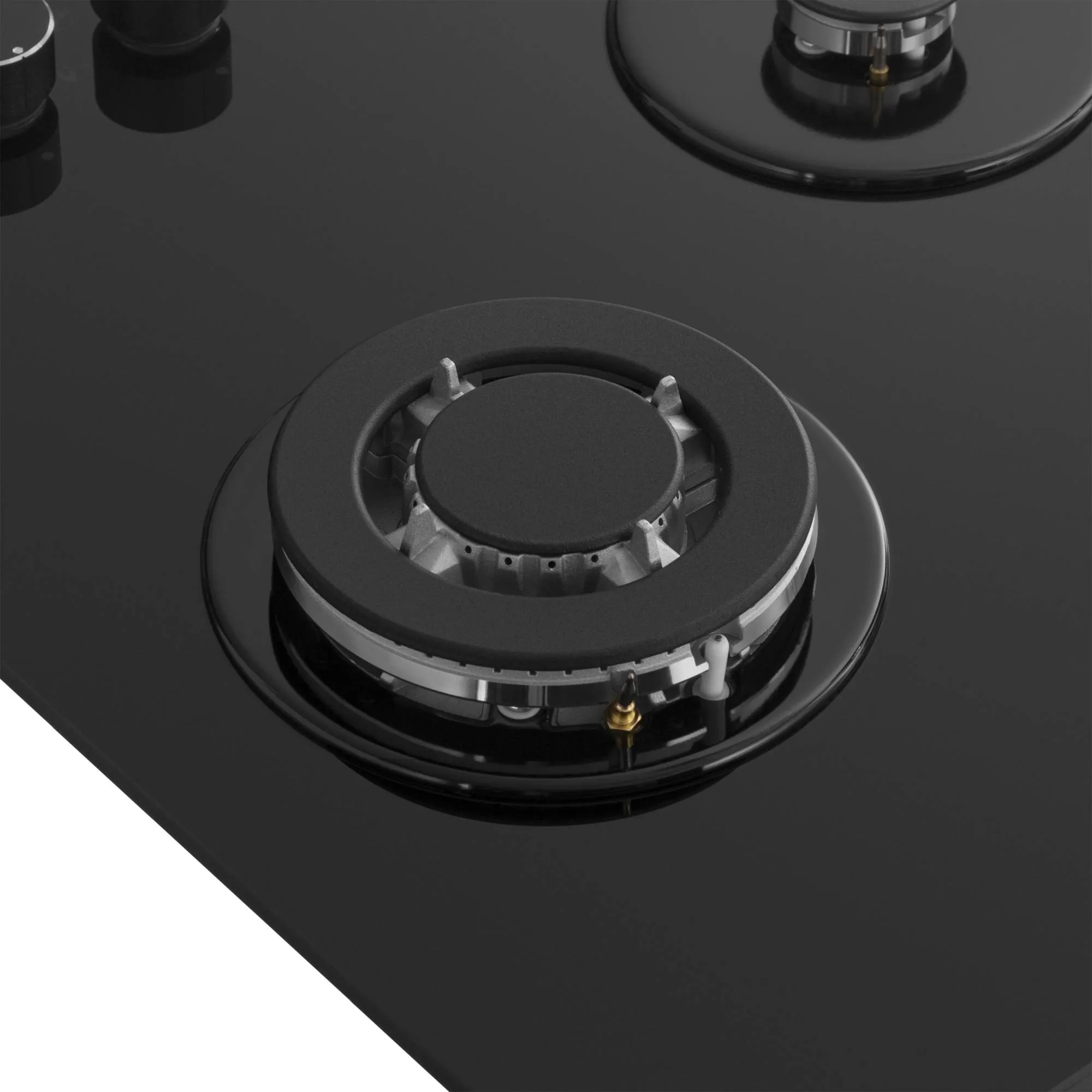 Варочная панель газовая Meferi MGH453BK GLASS POWER