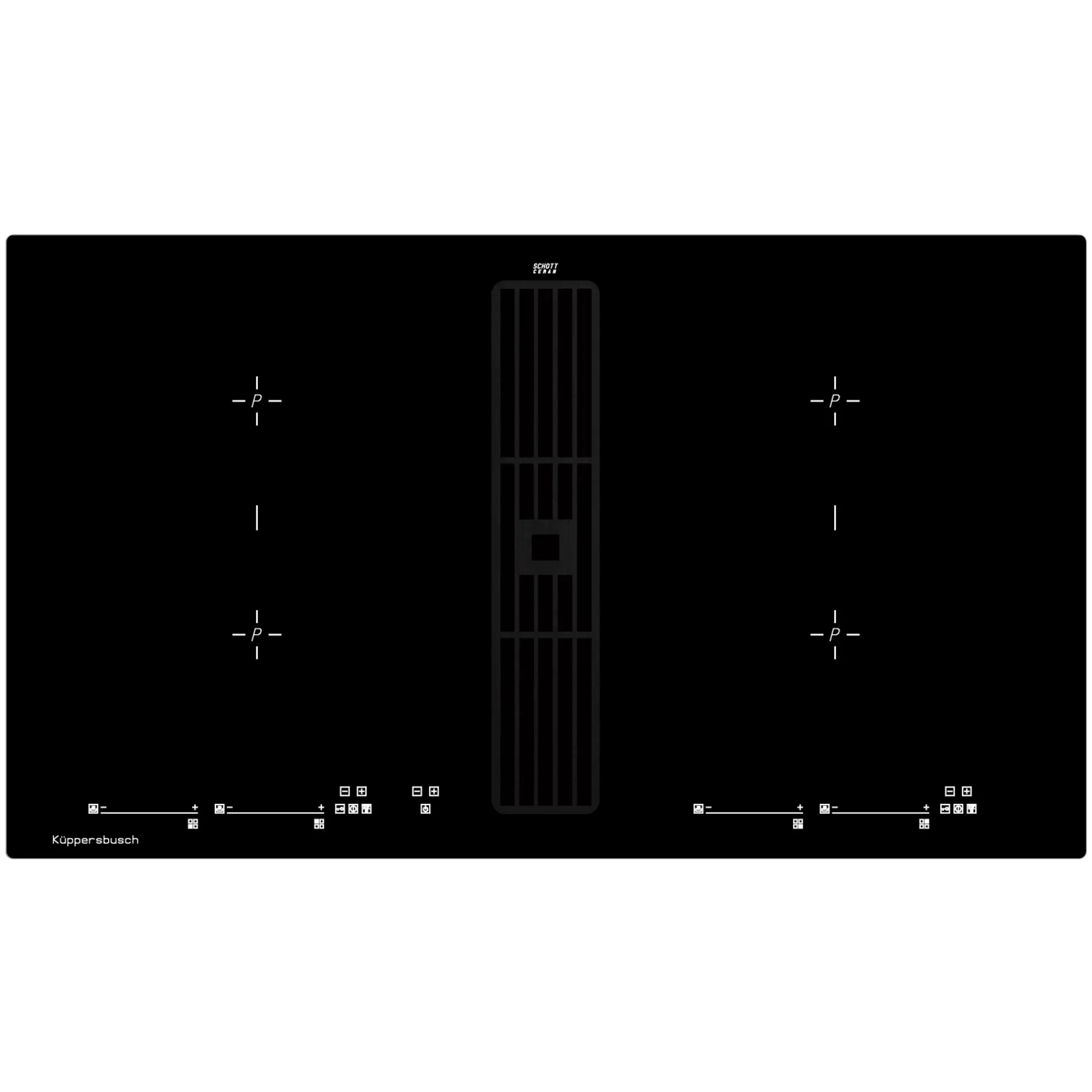 Индукционная варочная панель с вытяжкой Kuppersbusch KMI 9800.0 SR