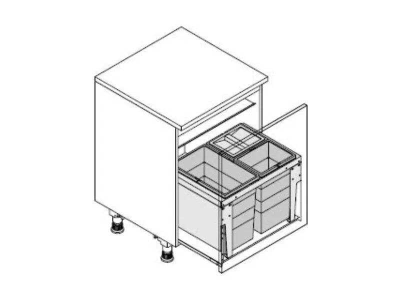 Встраиваемая система 54л Triple XL 600 Hailo 3631691