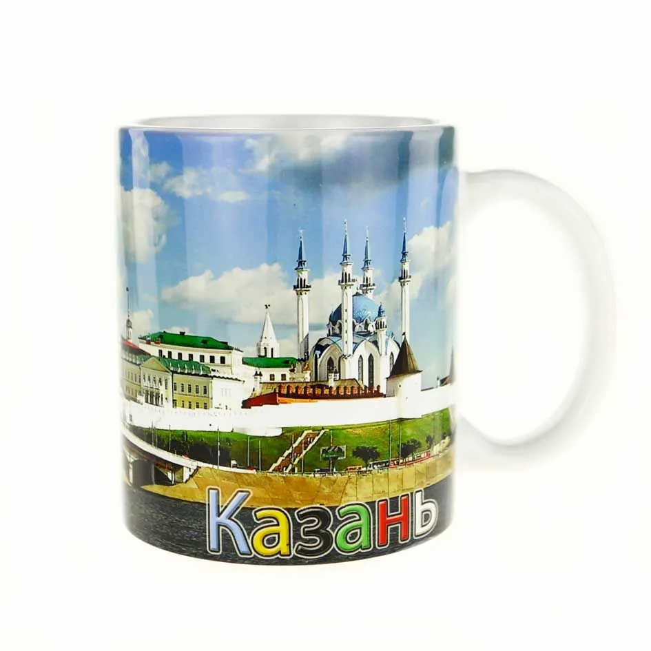Кружка керамическая "Панорама Казанского Кремля" день